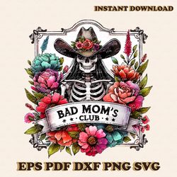 Mom Skull Funny Sublimation PNG