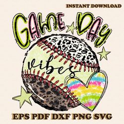 Softball Game Day Doodle Heart Clipart
