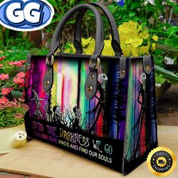Jack Skellington Into The Darkness We Go To Lose Our Minds And Find Our Souls Women 3D Leather Bag