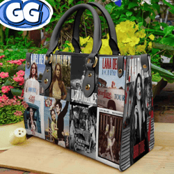 Lana Del Rey Handbag, Lana Del Rey Leather Bag, Lana Del Rey Purse Bag, Tour Music handbag, Music Leather Handbag, Cross