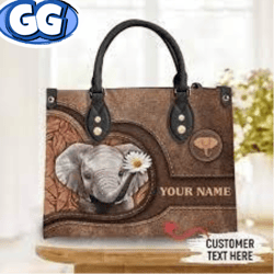Vintage Elephant Handbag, Elephant Handbag, Elephant Leather Bag, Women Leather Handbag, Crossbody Bag, Personalized
