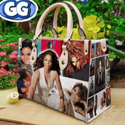 Vintage Janet Jackson Handbag, Janet Jackson Leather Bag, Tour Music handbag, Music Leather Handbag, Crossbody Bag, Teac