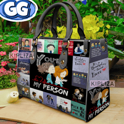 Grey's Anatomy Handbag, Grey's Anatomy Leather Bag, Grey's Anatomy Shoulder Bag, Crossbody Bag, Top Handle Bag