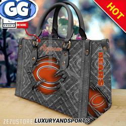 Chicago Bears NFL Premium Leather Handbag