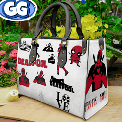 Deadpool Love You Leather Bag