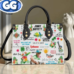 Jimmy Buffett Leather Handbag New