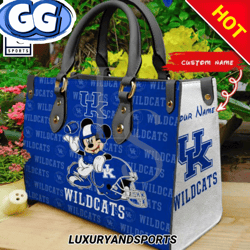 Kentucky Wildcats Mickey Women Leather Handbag