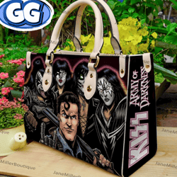 Kiss Rock Band Army of Darkness Leather Bag