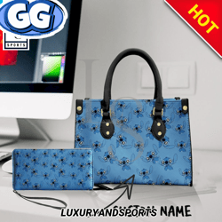 Lilo And Stitch Personalized Leather Bag