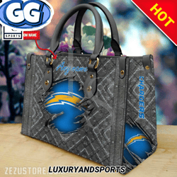 Los Angeles Chargers NFL Premium Leather Handbag