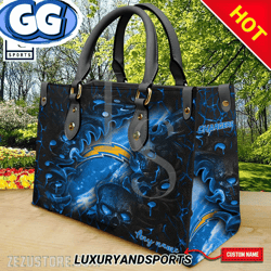 Los Angeles Chargers NFL Scores Leather Handbag