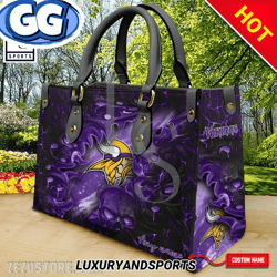 Minnesota Vikings NFL Super Bowl Leather Handbag