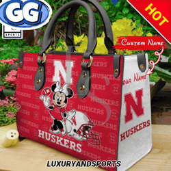 Nebraska Cornhuskers Minnie Women Leather Handbag
