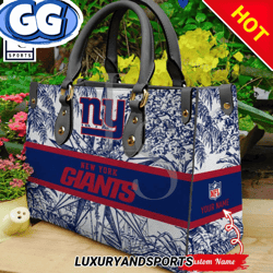 New York Giants NFL Tickets Leather Handbag