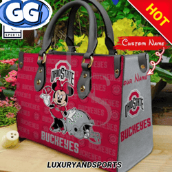 Ohio State Buckeyes Minnie Women Leather Handbag