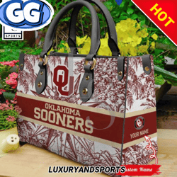 Oklahoma Sooners Women Leather Handbag