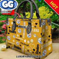 Pittsburgh Steelers NFL Draft Leather Handbag