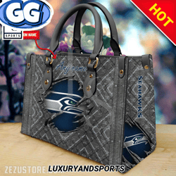 Seattle Seahawks NFL Premium Leather Handbag