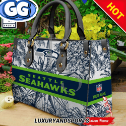 Seattle Seahawks NFL Standings Leather Handbag