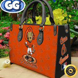 Baltimore Orioles Groot Women Leather Hand Bag