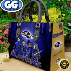 Baltimore Ravens NFL Halloween Women Leather Hand Bag