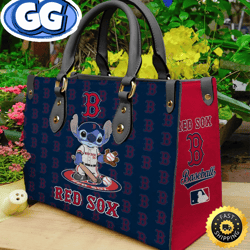 Boston Red Sox Stitch Women Leather Hand Bag