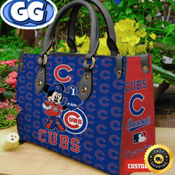 Chicago Cubs Minnie Women Leather Hand Bag