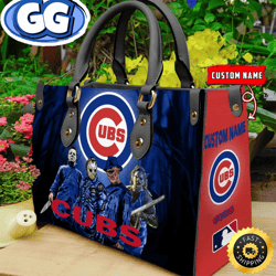 Chicago Cubs MLB Halloween Women Leather Hand Bag