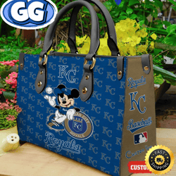 Kansas City Royals Mickey Women Leather Hand Bag, 65