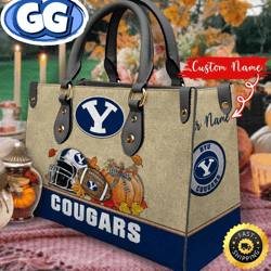 NCAA BYU Cougars Autumn Women Leather Bag, 184