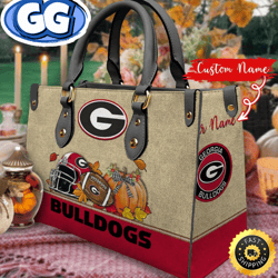 NCAA Georgia Bulldogs Autumn Women Leather Bag, 200