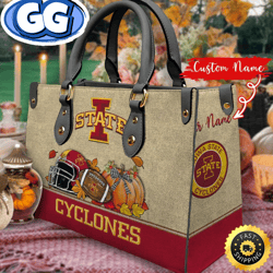 NCAA Iowa State Cyclones Autumn Women Leather Bag, 213