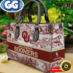NCAA Oklahoma Sooners Women Leather Hand Bag, 256