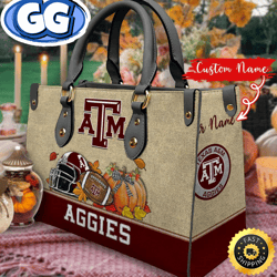NCAA Texas A_M Aggies Autumn Women Leather Bag, 287