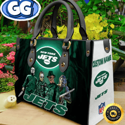 New York Jets NFL Halloween Women Leather Hand Bag, 331