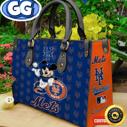 New York Mets Mickey Women Leather Hand Bag, 337