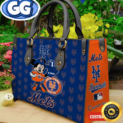 New York Mets Minnie Women Leather Hand Bag, 338