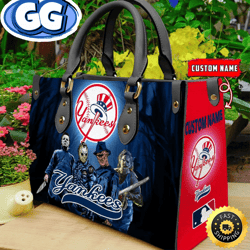New York Yankees MLB Halloween Women Leather Hand Bag, 347