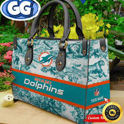 NFL Miami Dolphins Women Leather Bag, 388