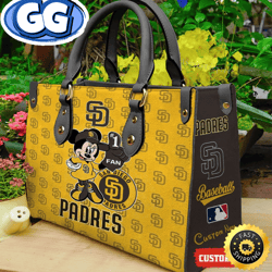 San Diego Padres Minnie Women Leather Hand Bag, 455