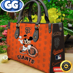 San Francisco Giants Mickey Women Leather Hand Bag, 465
