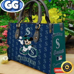 Seattle Mariners Kitty Women Leather Hand Bag, 474
