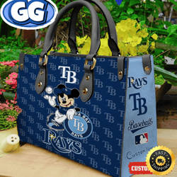 Tampa Bay Rays Mickey Women Leather Hand Bag, 502