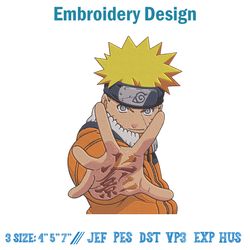 Naruto embroidery design, Naruto embroidery, Anime design, Embroidery file, Anime shirt, Instant download