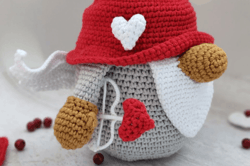 Crochet Pattern Valentine Cupid Gnome