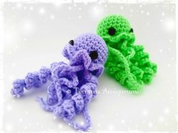 Crochet Pattern Jellyfish PDF and video