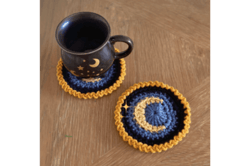 Crescent Moon Coasters Pattern