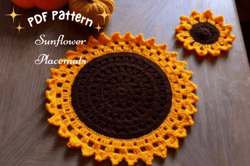 Sunflower Placemat Crochet Pattern