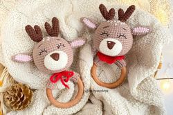 Baby Rattle Reindeer Crochet Pattern