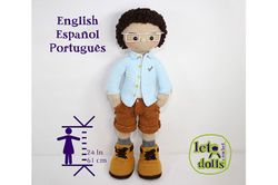 Quique Extra Large Crochet Doll Pattern